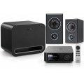 WiiM Amp Ultra & PSB Imagine B50 with WiiM Sub Pro Hi-Res Streaming Speaker System Bundle BLACK