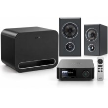 WiiM Amp Ultra & PSB Imagine B50 with WiiM Sub Pro Hi-Res Streaming Speaker System Bundle BLACK