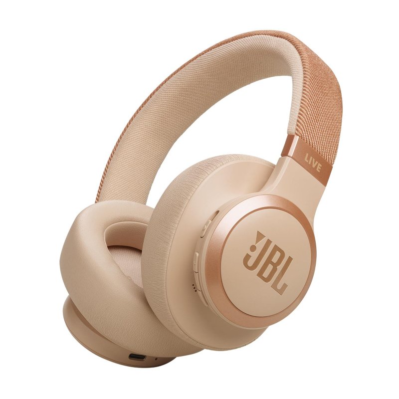 JBL Live 770NC Wireless Over-Ear Noise Cancelling Headphones SANDSTONE