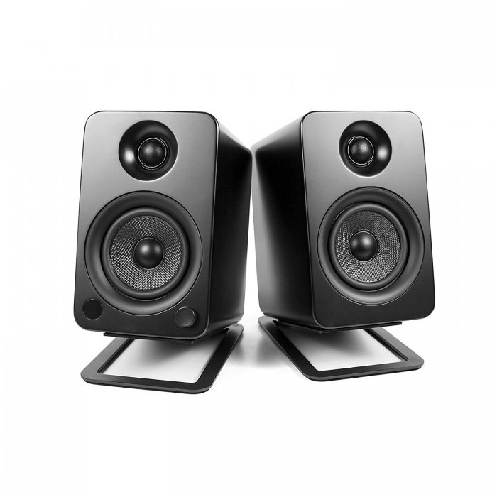 Kanto S4 Desk Top Speaker Stands BLACK (Pair) - Click Image to Close