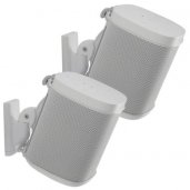 Sanus WSWM22 Wireless Speaker Wall Mounts for the Sonos One PLAY:1 & PLAY:3 (Pair) WHITE