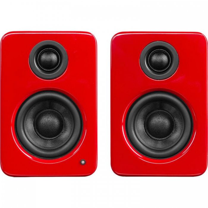 Kanto YU2GR Powered Desktop Speakers GLOSSY RED - Open Box - Click Image to Close