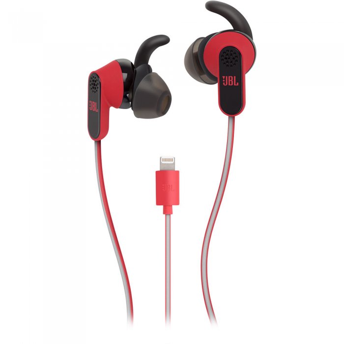 JBL Reflect AWARE Sport Earphones w/ Adaptive Noise Control & Noise Cancellation RED - Click Image to Close