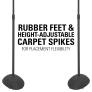 Sanus HTB3-B3 28 to 38-Inch Adjustable Speaker Stand (Pair) BLACK
