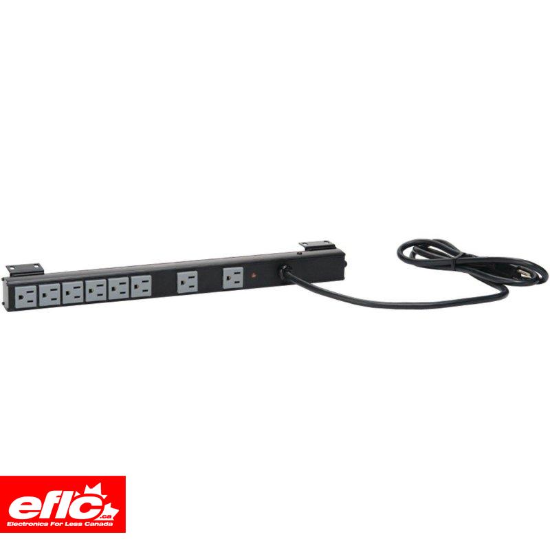 Sanus CAPS12 Rack Mount Power Strip & Surge Protector Canada electronicsforless.ca (CAPS12B1)