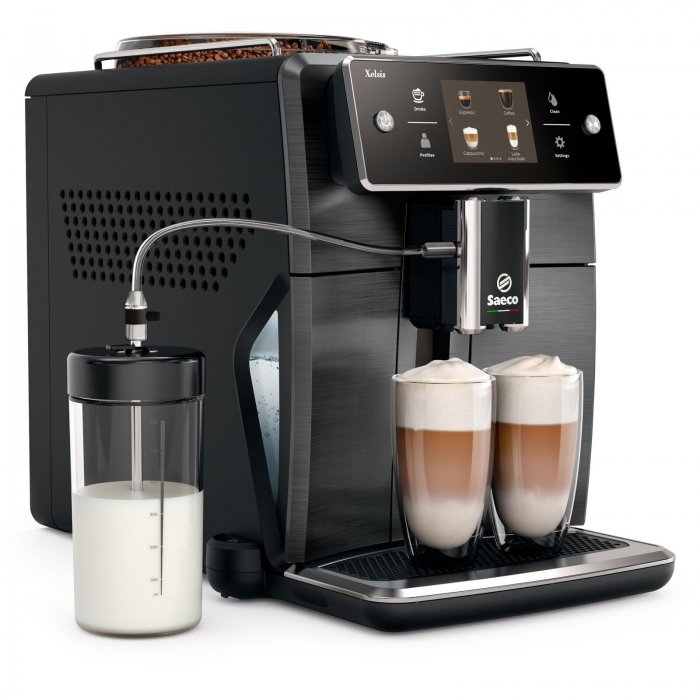 Saeco Xelsis SM7684/04 Automatic Espresso Machine BLACK - Click Image to Close