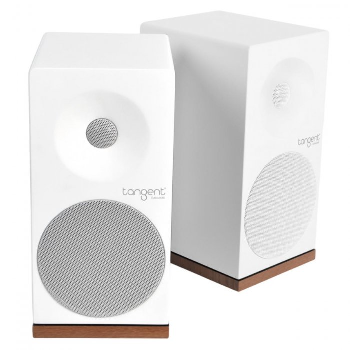 Tangent Spectrum X5 2-way Bass-Reflex Lacquered Passive Bookshelf Speakers (Pair) WHITE - Click Image to Close