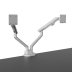 Kanto DM2W Desktop Monitor Arm - Mech. Spring, Dual Arm - WHITE