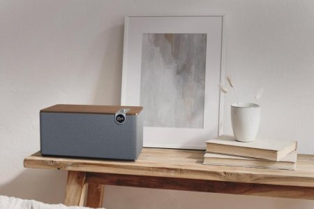 Description image for Klipsch THE THREE PLUS Premium Tabletop Bluetooth Speaker WALNUT