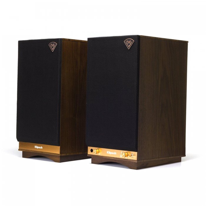 Klipsch THESIXESW Sixes 2-Way Powered Bookshelf Loudspeakers (Pair) WALNUT - Open Box - Click Image to Close