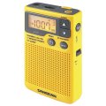 Sangean DT-400W AM/FM Digital Weather Alert Pocket Radio YELLOW - Open Box