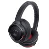 Audio-Technica ATH-WS660BT Solid Bass Wireless Over-Ear Headphones BLACK/RED