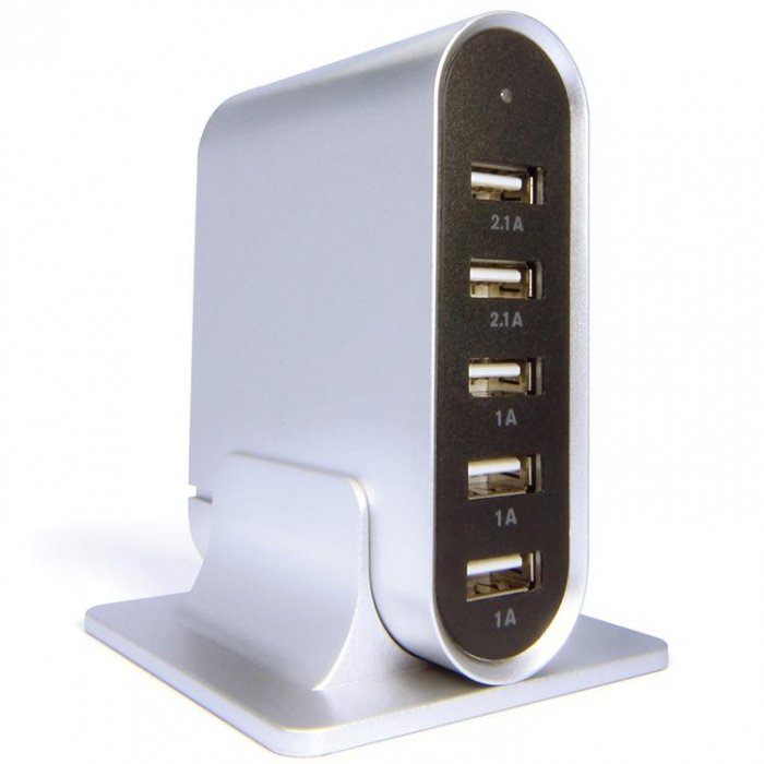 iQ 5 USB Port Desktop Charging Station (Q.C 3.0) - Click Image to Close