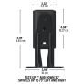 Sanus WSWME11-B2 Wall Mount For Sonos Era 100 (Single Mount) BLACK