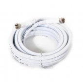 Ultralink UHRG66C RG6 Coaxial Cable W/F Connector White (6FT)