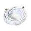 Ultralink UHRG66C RG6 Coaxial Cable W/F Connector White (6FT)