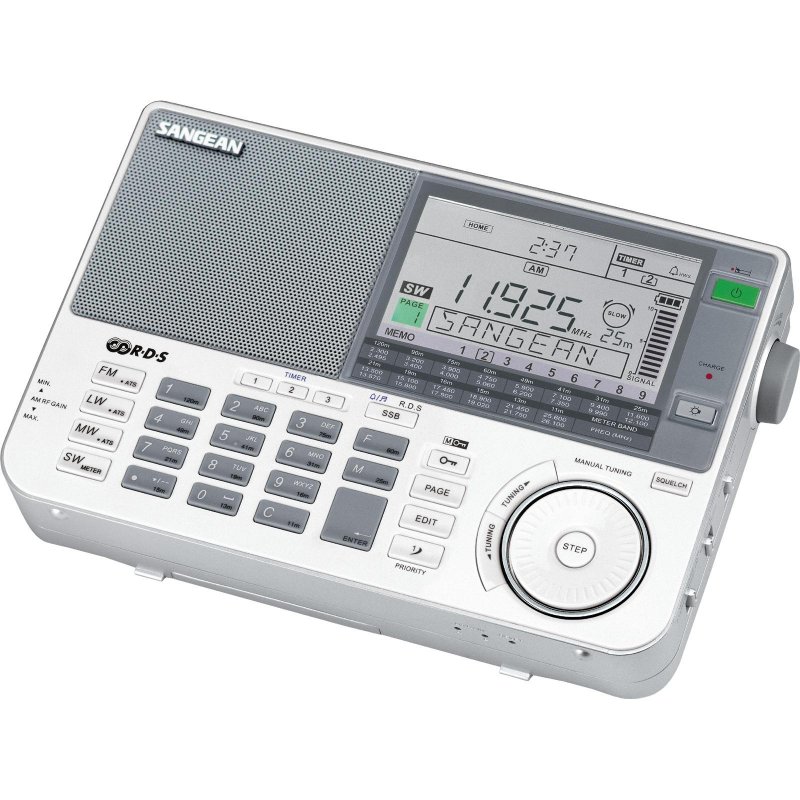 Sangean ATS-909X FM-RBDS MW LW SW PLL World Band Radio WHITE