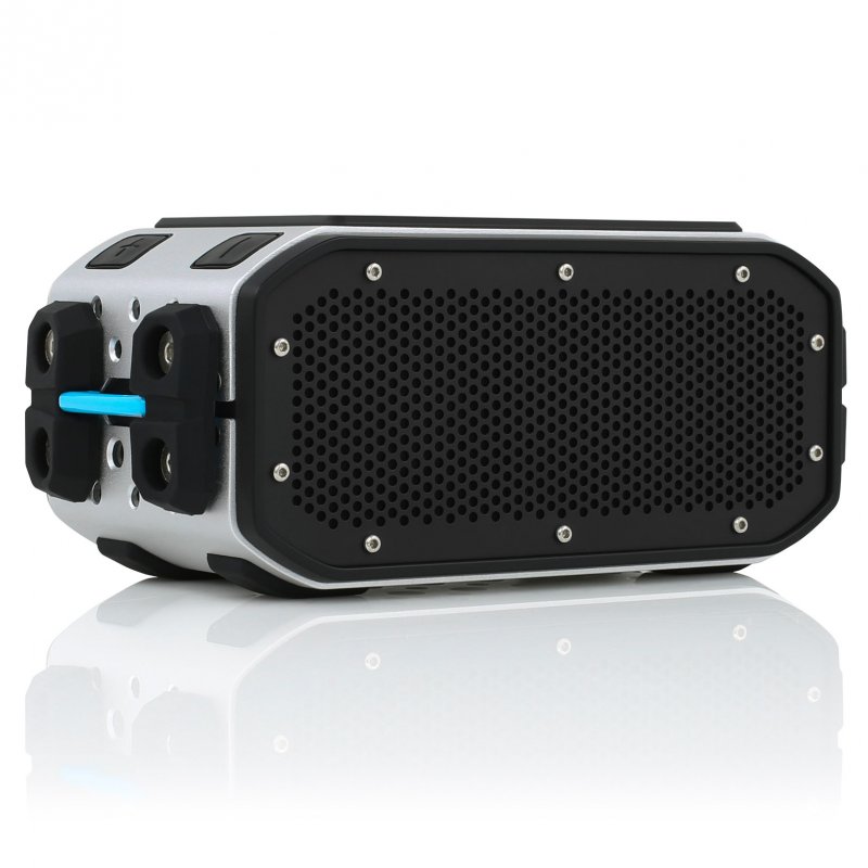 Braven BRV Pro Wireless Bluetooth Speaker SILVER/CYAN