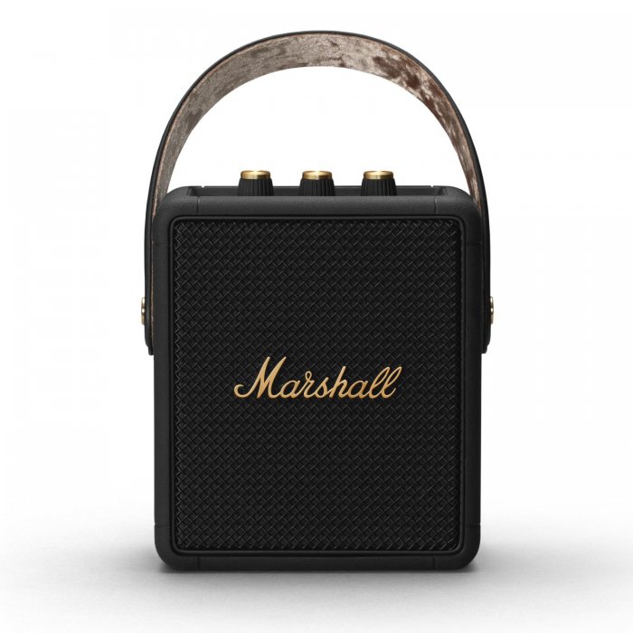 Marshall Stockwell II Portable Bluetooth Speaker BLACK/BRASS - Click Image to Close