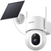 aosu C9S14 SolarCam D1 Max 4K Solar-Powered 360° PTZ Outdoor Security Camera WHITE