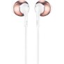 JBL Tune 205 Wired Earbud Headphones with Mic ROSE GOLD