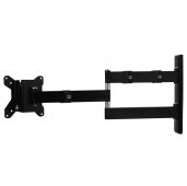 B-Tech BT7513 B LCD 13"-23" Vesa Double Arm Flat Screen Wall Mount with Tilt and Swivel