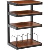 NorStone ESSE HiFi Vinyl Rack BLACK WALNUT