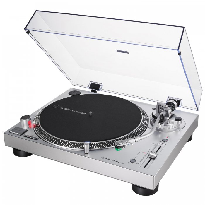 Audio-Technica AT-LP120XUSB-SV Direct-Drive Analog & USB Turntable SILVER - Click Image to Close