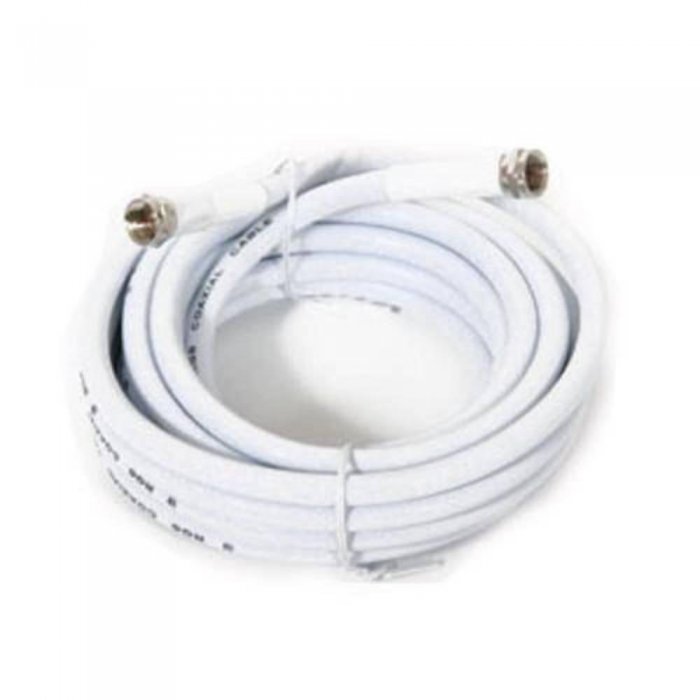 Ultralink UHRG66C RG6 Coaxial Cable W/F Connector White (6FT) - Click Image to Close