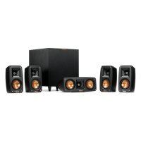 Klipsch Reference Series 5.1 Theater Package w 8-Inch Wireless Subwoofer BLACK - Open Box