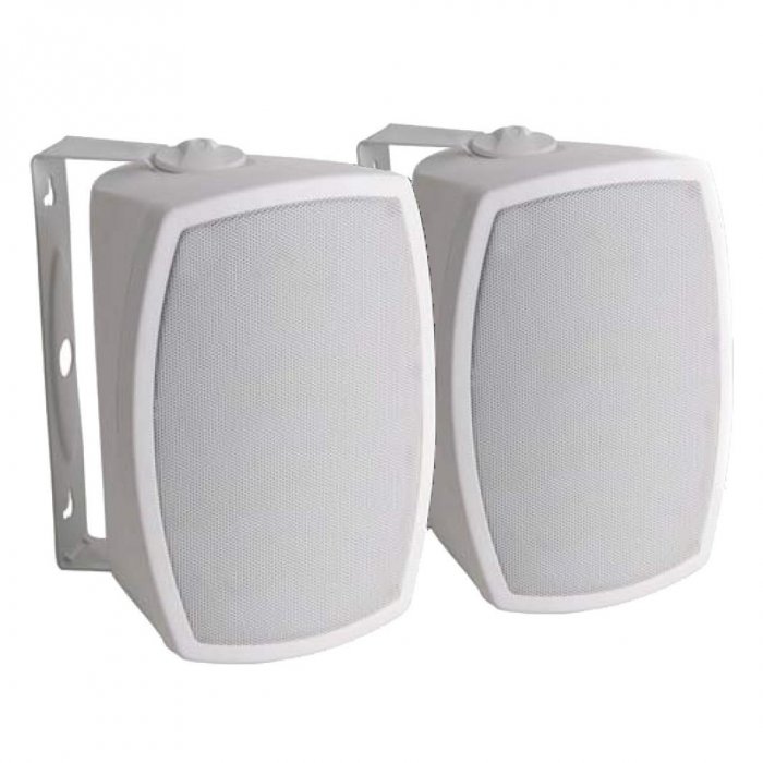 Omage GR404 2-Way 4" Driver Indoor Outdoor Speakers WHITE (Pair) - Click Image to Close