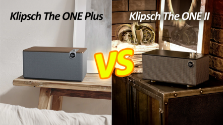 Description image for Klipsch THE ONE PLUS Compact Premium Tabletop Bluetooth Speaker WALNUT