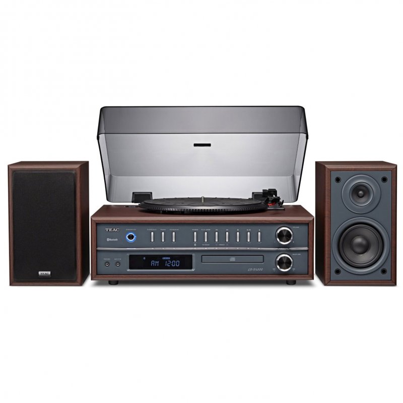 Teac LP-P1000 Complete Audio System Turntable, CD, Bluetooth CHERRY