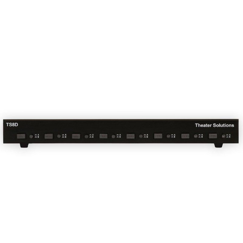 Ultralink TS8 8-Channel Single-Source Speaker Selector Box BLACK