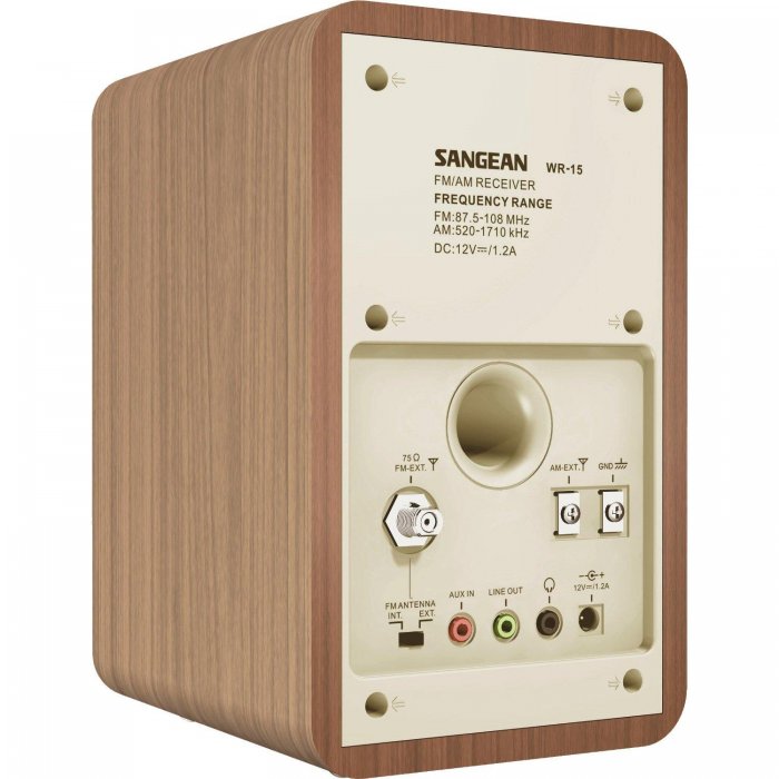 Sangean WR-15 AM/FM Table Top Radio WOOD - Click Image to Close