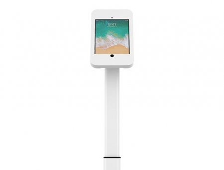 Description image for Kanto SFS300W Locking Anti-Theft Kiosk Floor Stand for 10.2-Inch iPad White