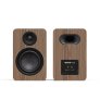 Kanto Living YU6 Passive 2nd Gen Passive Bookshelf Speakers with 1” Silk Dome Tweeter and 5.25” Abaca-Reinforced Woofer WALNUT
