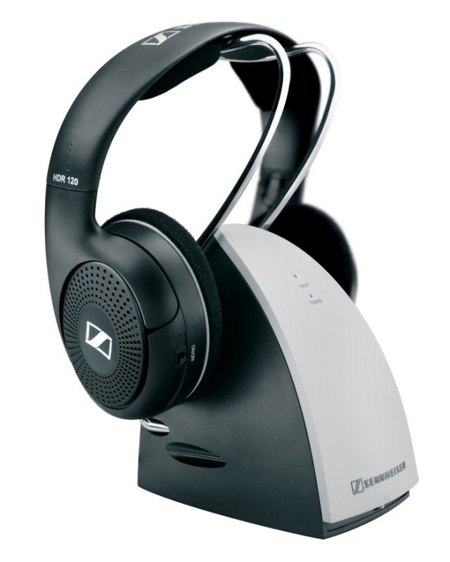 Sennheiser RS120 926 MHz Wireless RF Headphones with Charging Cradle