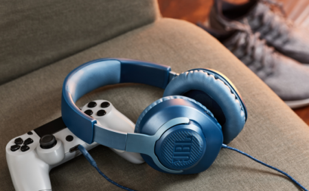 Description image for JBL QUANTUM 100 Over-Ear Wired Gaming Headset BLUE