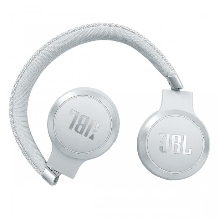 JBL Live 460NC Wireless Signature Sound On-Ear Noise-Cancelling Headphones WHITE - Click Image to Close
