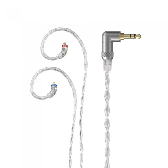 FiiO LC-3.5D 3.5mm Monocrystalline Pure Silver MMCX Earphone Cable - Click Image to Close