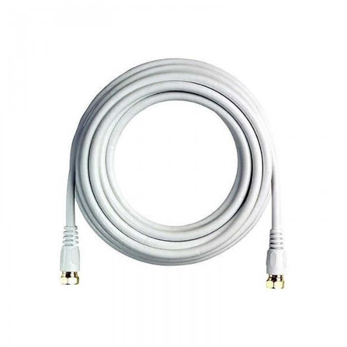 UltraLink UHRG625C RG6 Coaxial Cable F Connector WHITE (25FT) - Click Image to Close