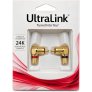 UltraLink UL05242 Short Body Right Angle RCA Adapter (Set of 2)