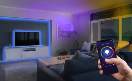 Description image for Ultralink Smart WiFi RGB+CCT / Light Bulb LED  White+Colour (A19 Bulb)