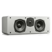 SVS SCS-01 Two Way Center Channel Speaker Dual 5.25 Inch Woofers ClearSilk Tweeter (Single) SILVER