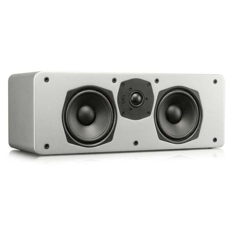 SVS SCS-01 Two Way Center Channel Speaker Dual 5.25 Inch Woofers ClearSilk Tweeter (Single) SILVER