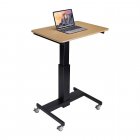 Rocelco MSD-28 Mobile Standing School Desk BLACK