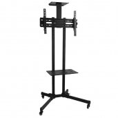 Prime Mounts PMD 910B 32" - 65" Portable TV Floor Stand On Wheel