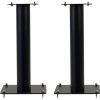NorStone Stylum 1 Speaker Stands with Adjustable Spikes and Cable Management (Pair) BLACK SATIN
