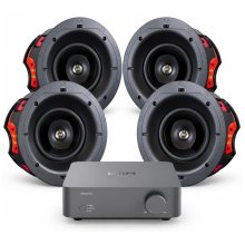 WiiM Vibelink Amp & PSB CS605 4-Speaker In-Ceiling Audio Bundle
